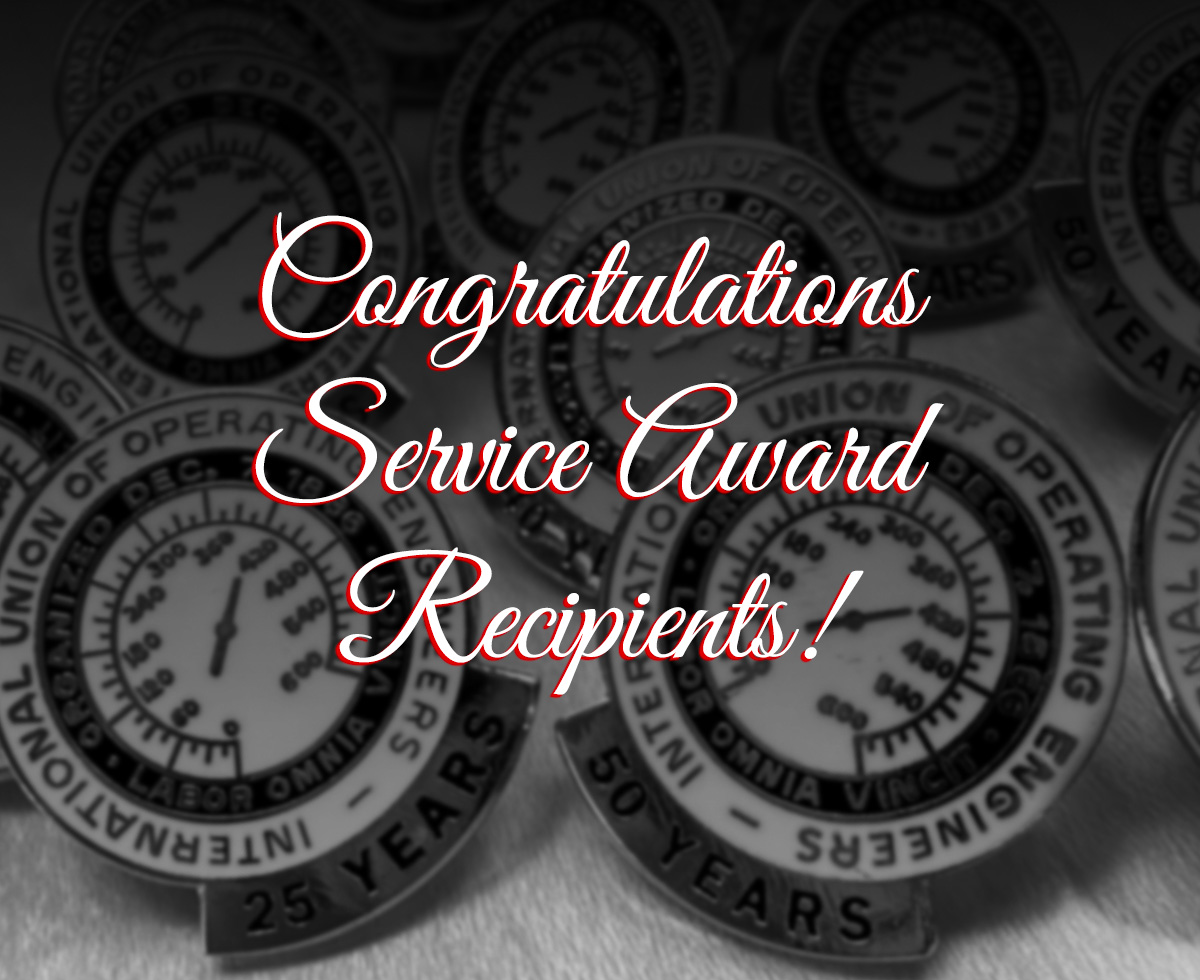 Congratulations Service Award Recipients