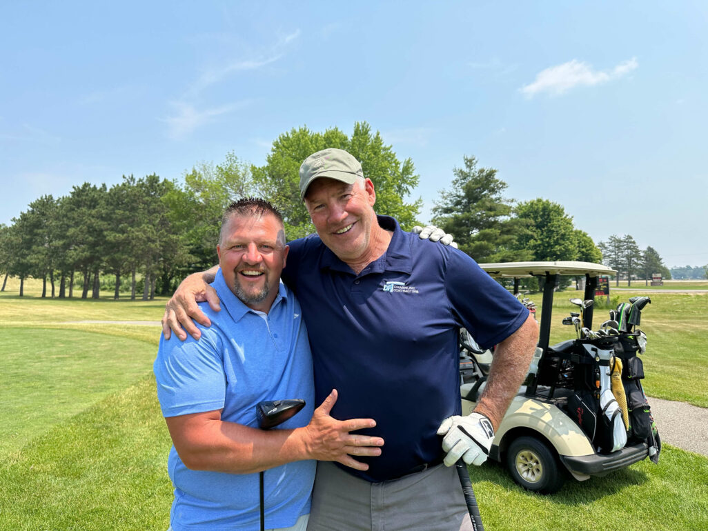 Golfers Matt and Randy Saddy