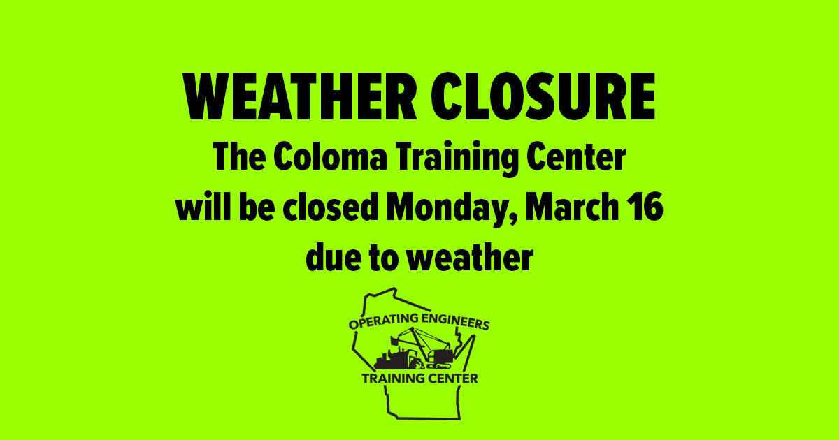 Training Center Weather Closure, Mon, Mar 16