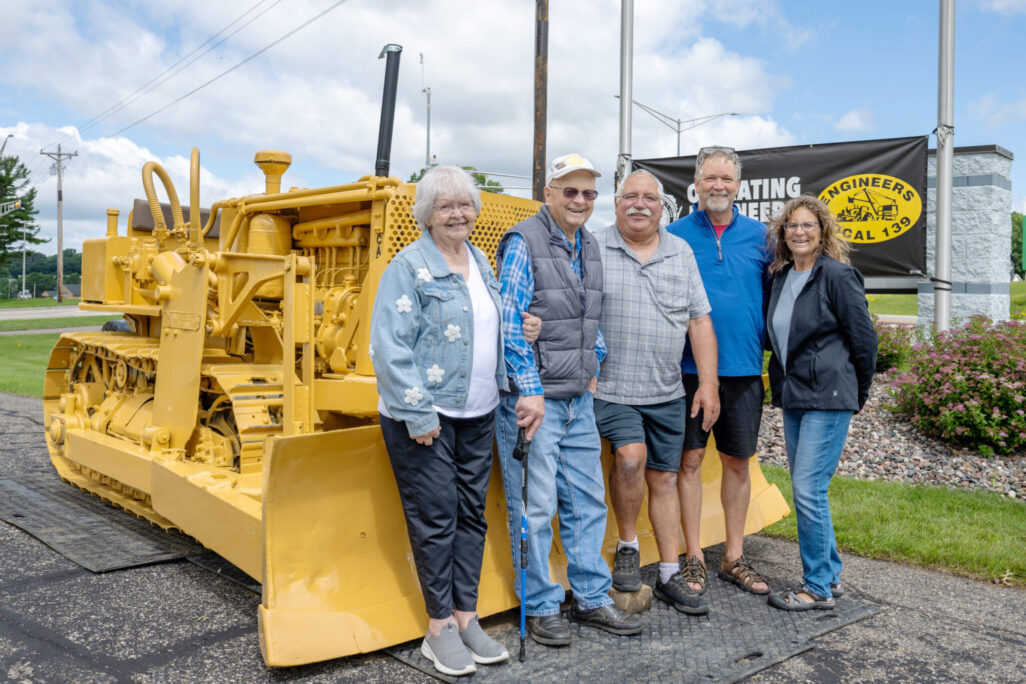 Wife Pat Jensen, Retiree William Bill Jensen, Friend Al Scholze, Jeryl Vonderheid, Sherri Vonderheid